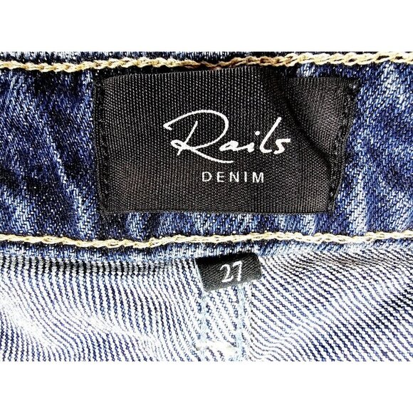 Rails Size 27X30 Womens The Topanga High Rise Straight Button Fly Denim Jeans - Picture 5 of 13